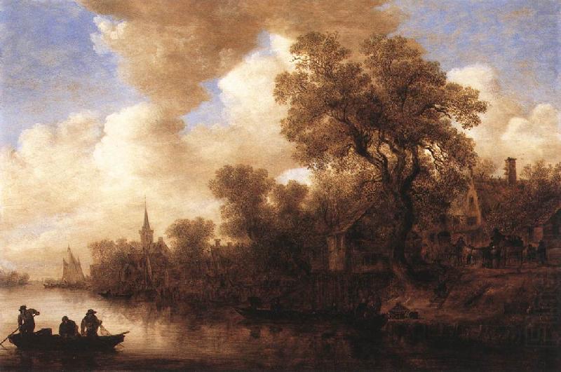 Jan van Goyen River Scene china oil painting image